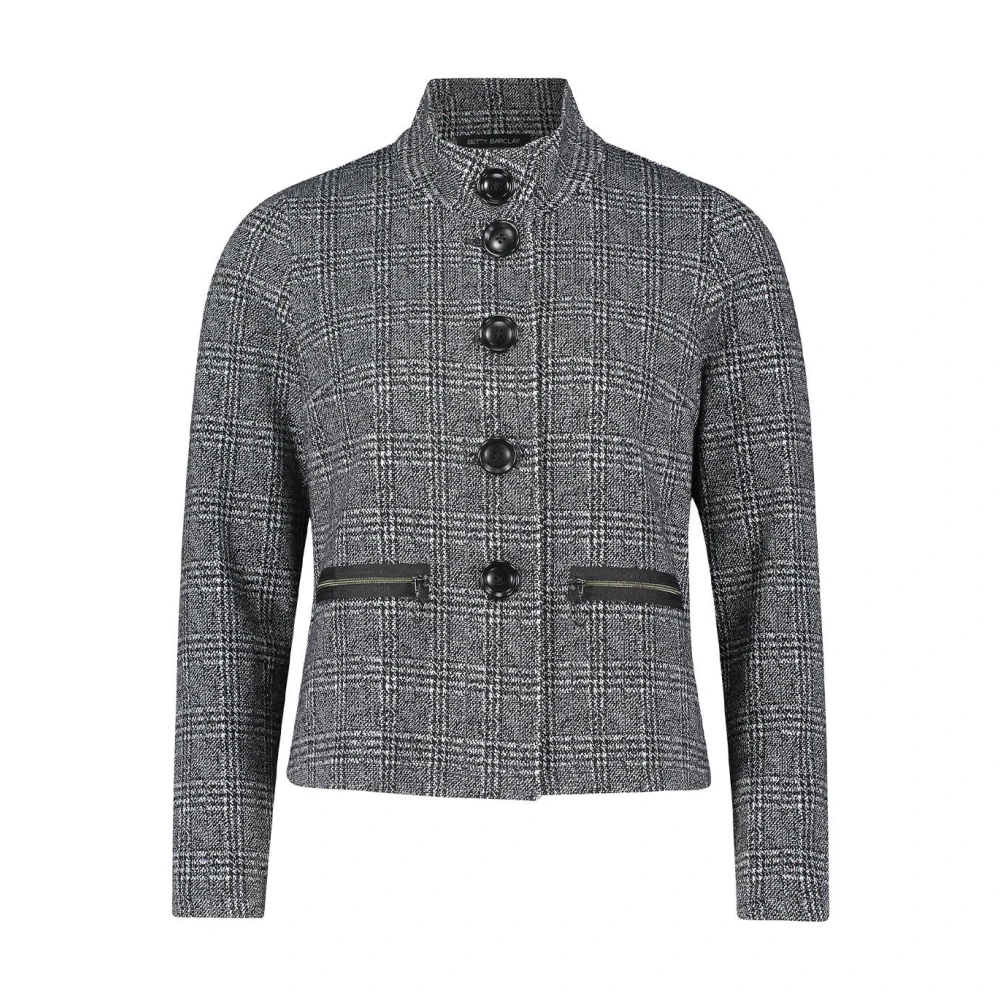 Betty Barclay Korte Sweatjack 1 1 Arm Gray Dames