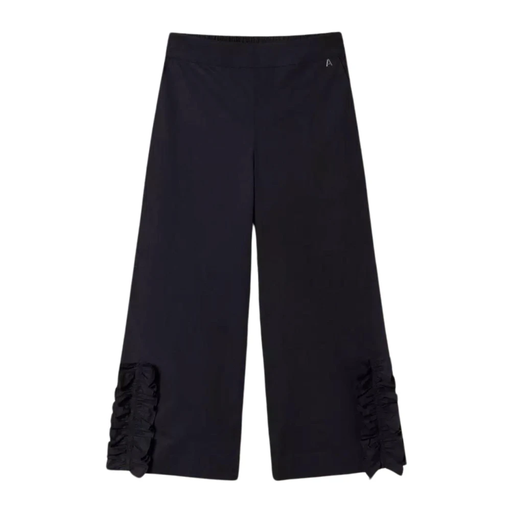 Twinset Cropped Trousers Black Dames