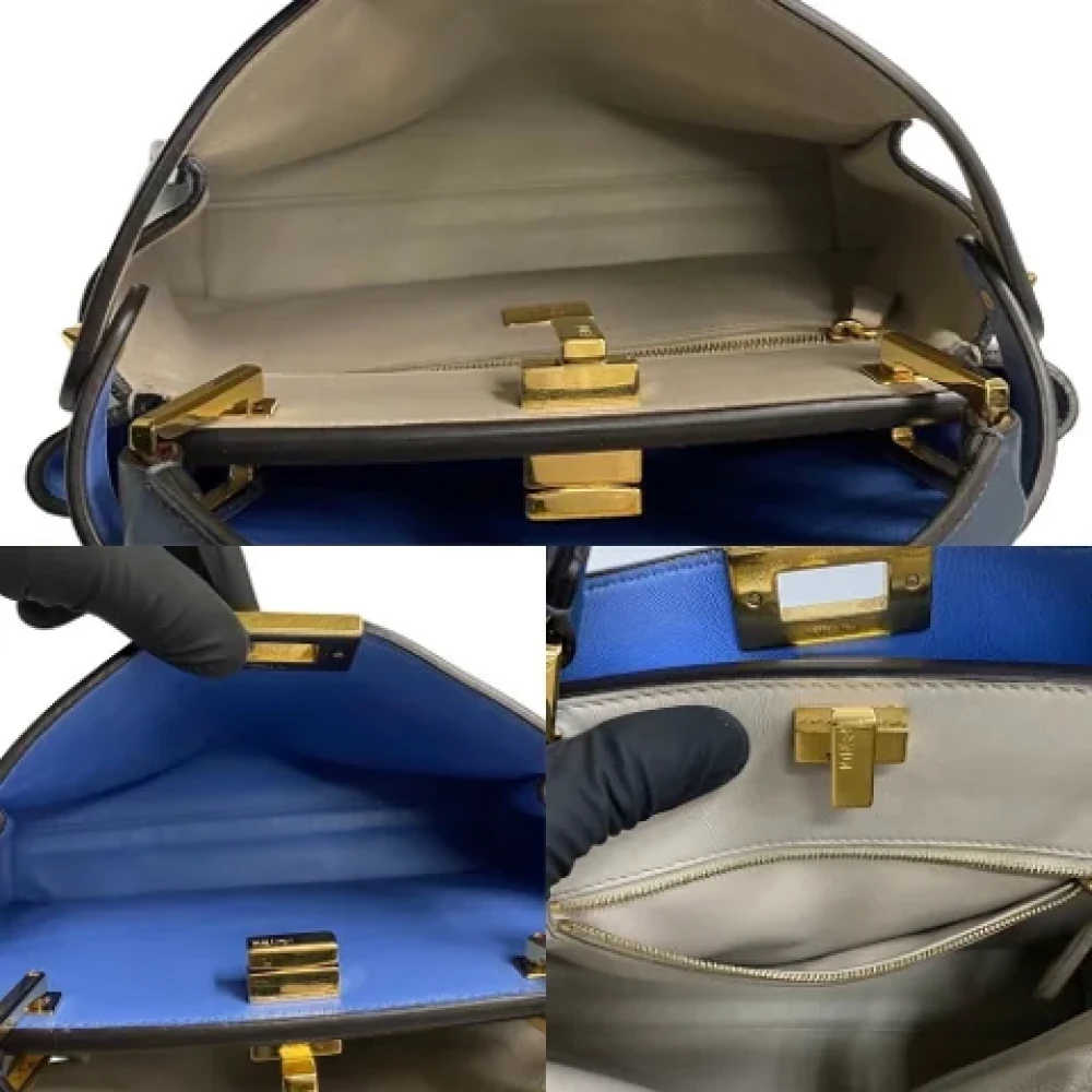Fendi Vintage Pre-owned Fabric fendi-bags Blue Dames