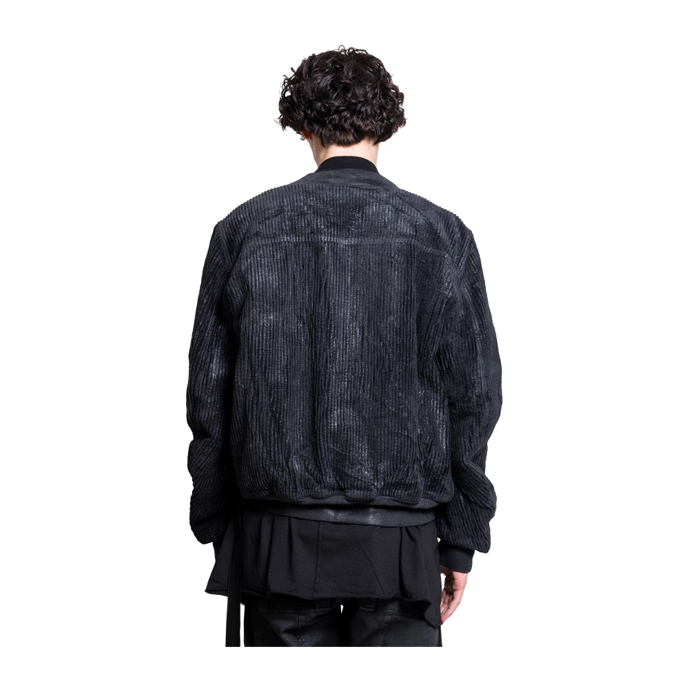 Rick Owens Bauhaus Flight Zwarte Jas Black Heren
