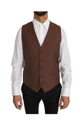 Bronze Formell Slim Fit Ullväst