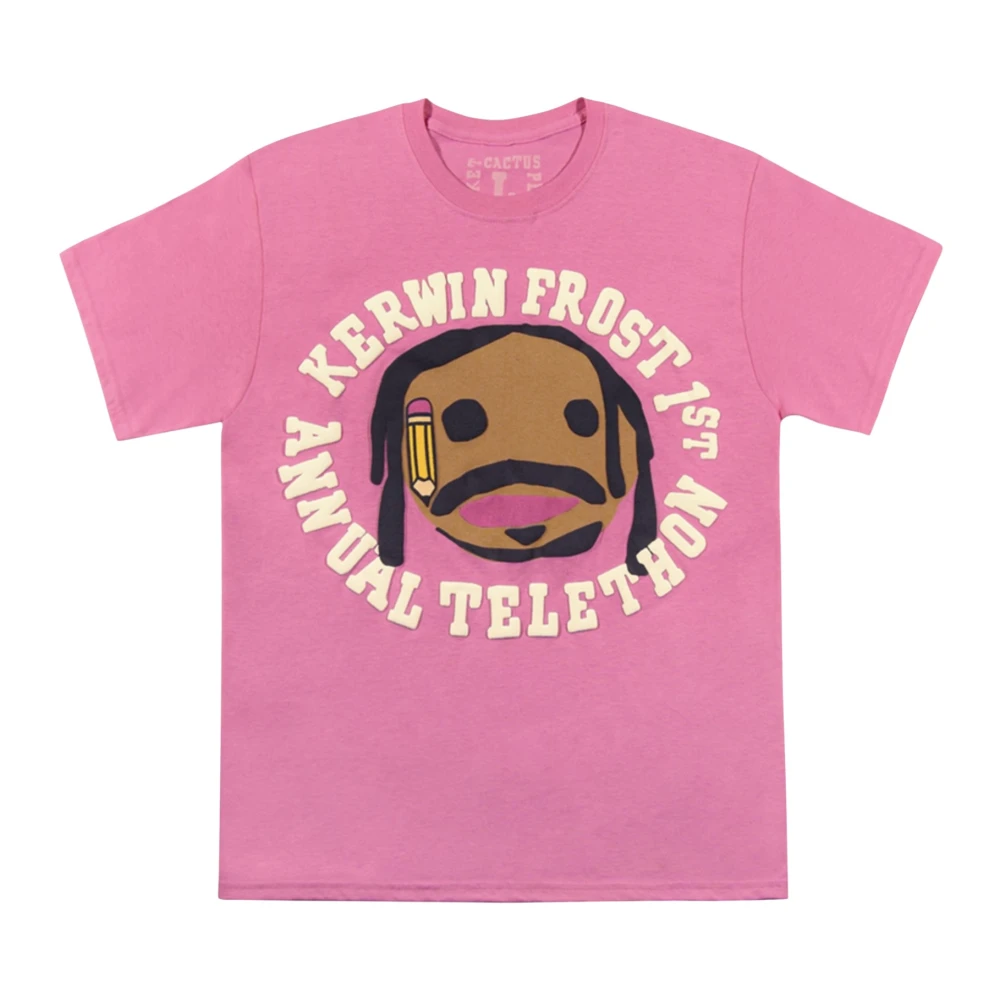 Cactus Plant Flea Market Roze Telethon T-Shirt Limited Edition Pink Heren