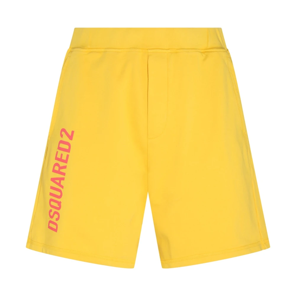 Dsquared2 Men's Yellow Casual Shorts, L, Casual Shorts