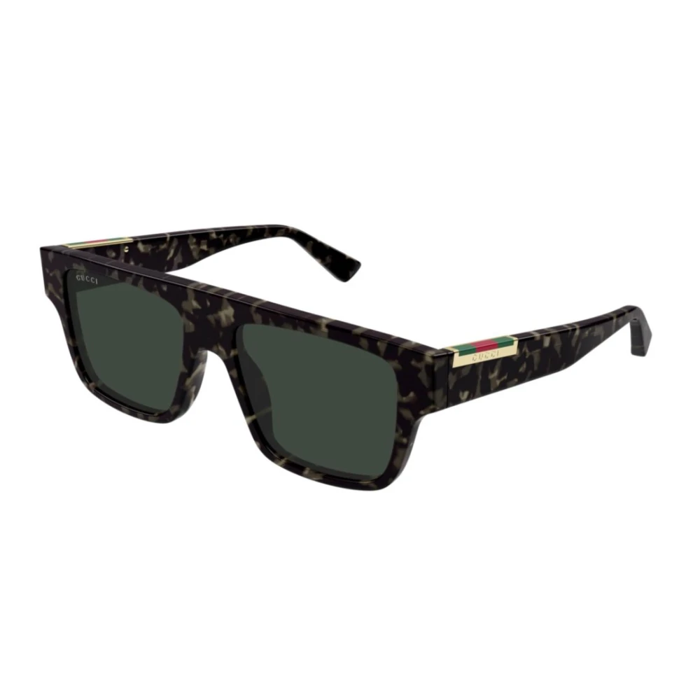 Gucci Unisex Brown Sunglasses, 53 Mm, Rectangular Frame Sunglasses