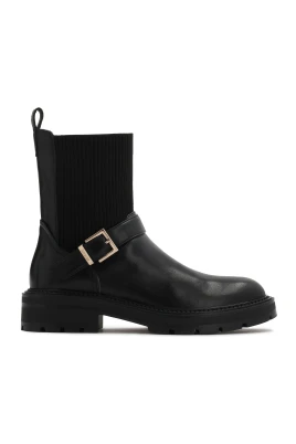 Slip-on Flat Boot med Rem
