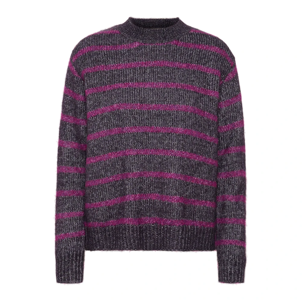 Kaffe Gestreepte Pullover Trui Paars Violet Purple Dames