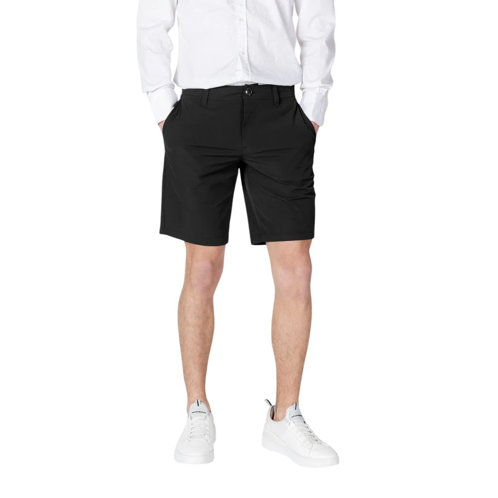 Armani Exchange Men's Black Casual Shorts, W29, 8Nzs49 Znyzz Bermuda Shorts