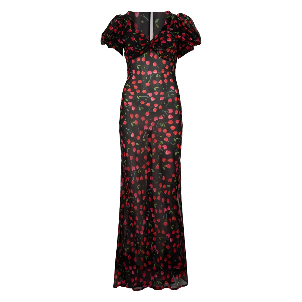 Mar De Margaritas Elegante Zwarte Jurk voor Vrouwen Multicolor Dames