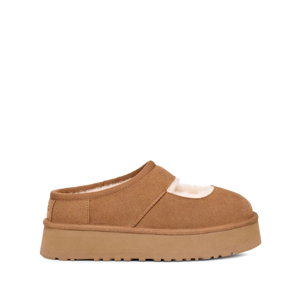 Ugg Brown Slippers, Female, 6 Uk, Bea Mary Jane Slippers Chestnut