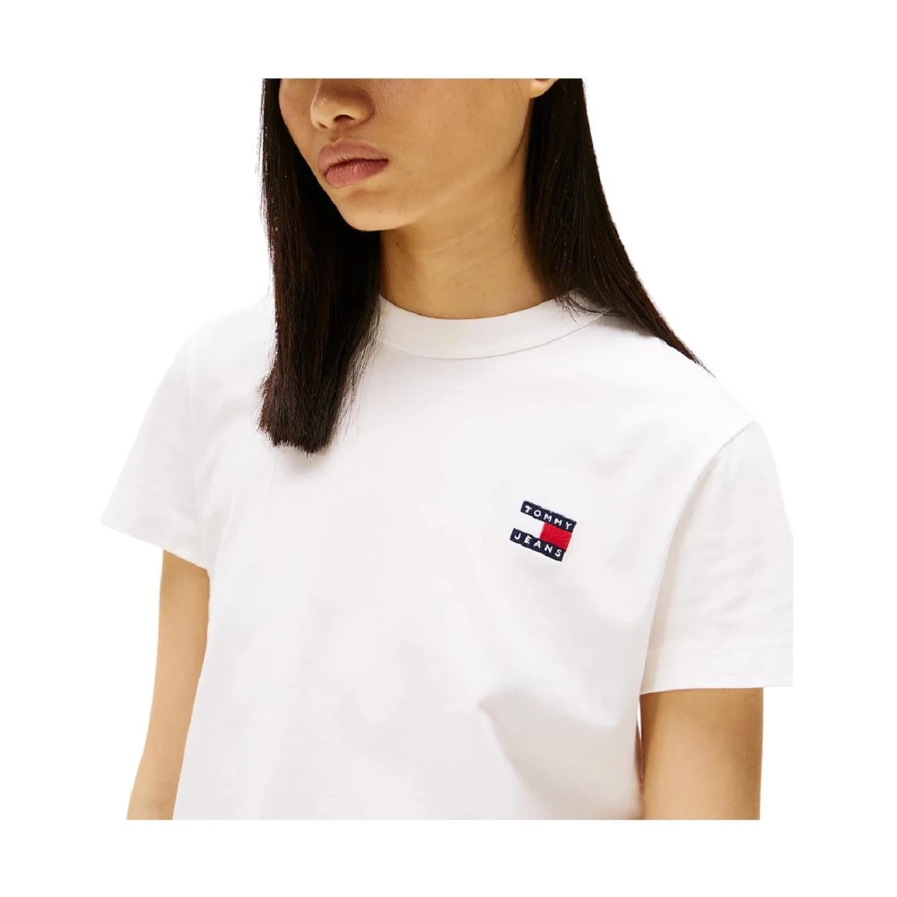 Tommy Hilfiger Casual Reg Badge T-shirt White Dames