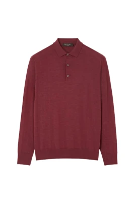 Plommonvinröd Polo Skjorta