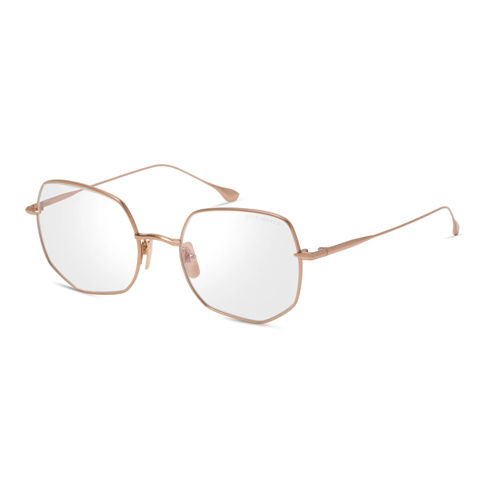 Dita Yellow Sunglasses, Unisex, One Size, Rose Gold Twilight Mauve Eyewear Frames