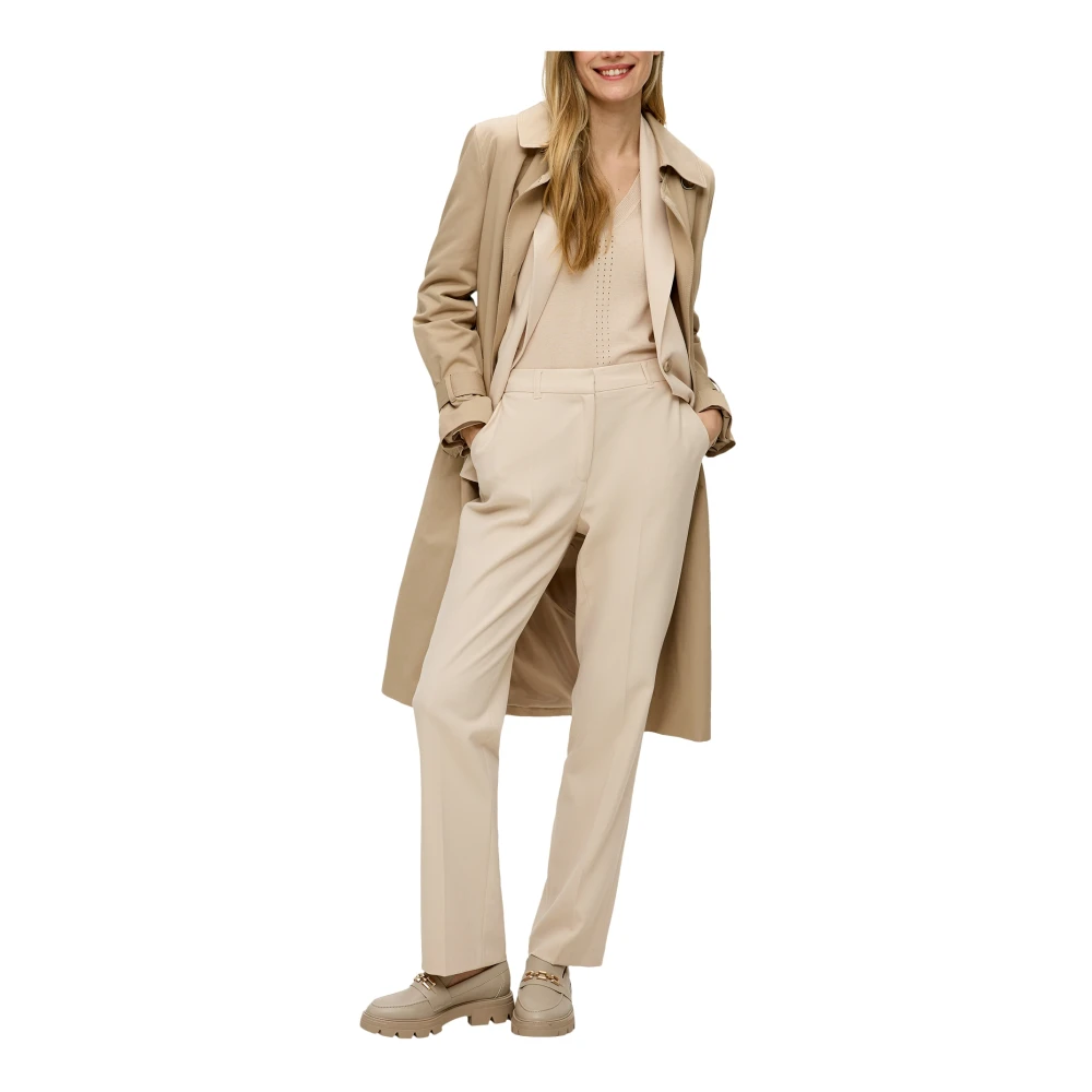 s.Oliver Wide Trousers Beige Dames