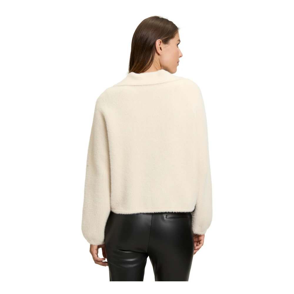 Betty Barclay Casual Gebreid Vest met Kraag Beige Dames