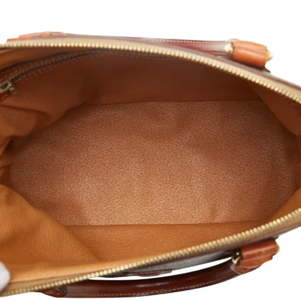 Celine Vintage Pre-owned Canvas handbags Brown Dames