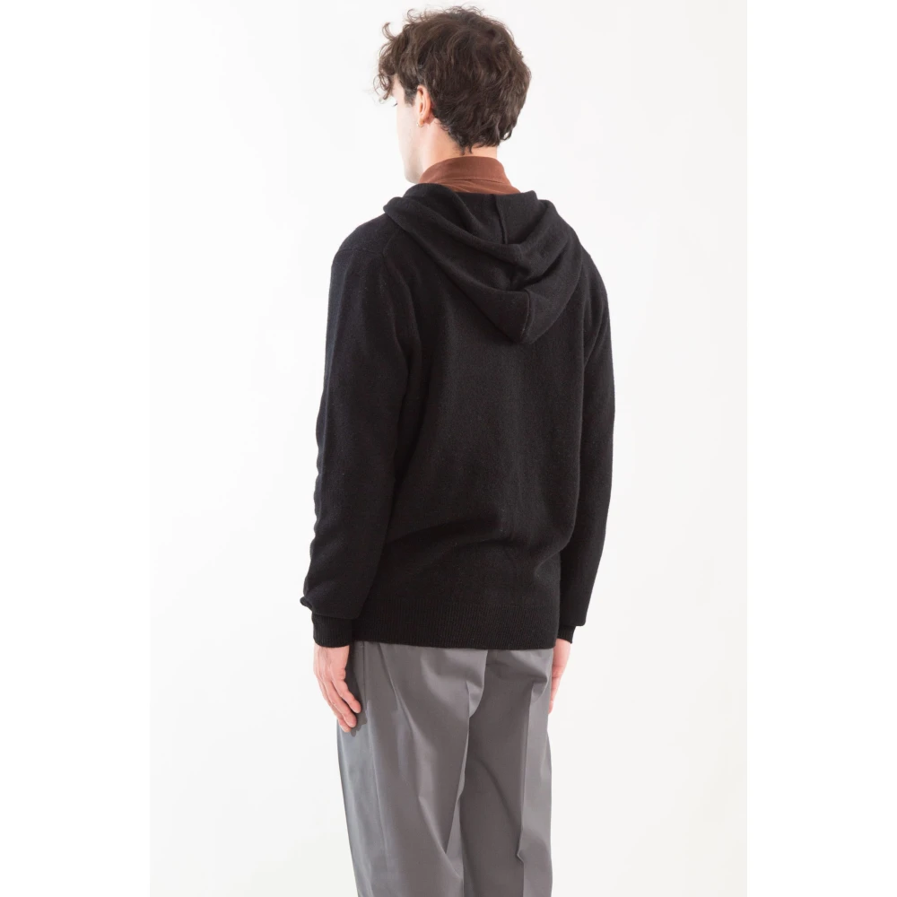 MC2 Saint Barth Lamswol Hoodie in Notting Stijl Black Heren