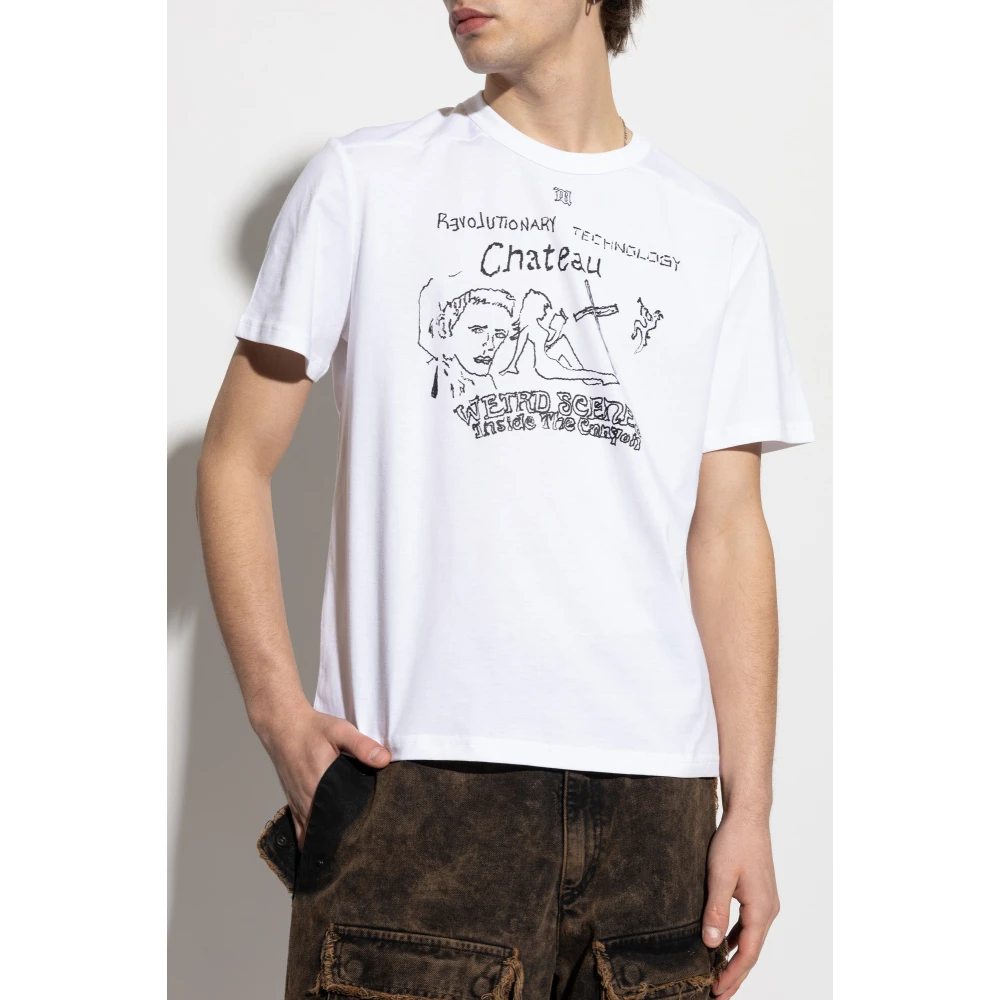 Misbhv Bedrukt T-shirt White Heren
