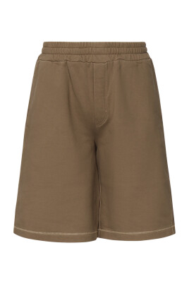 brown-jersey-shorts-with-logo-patch