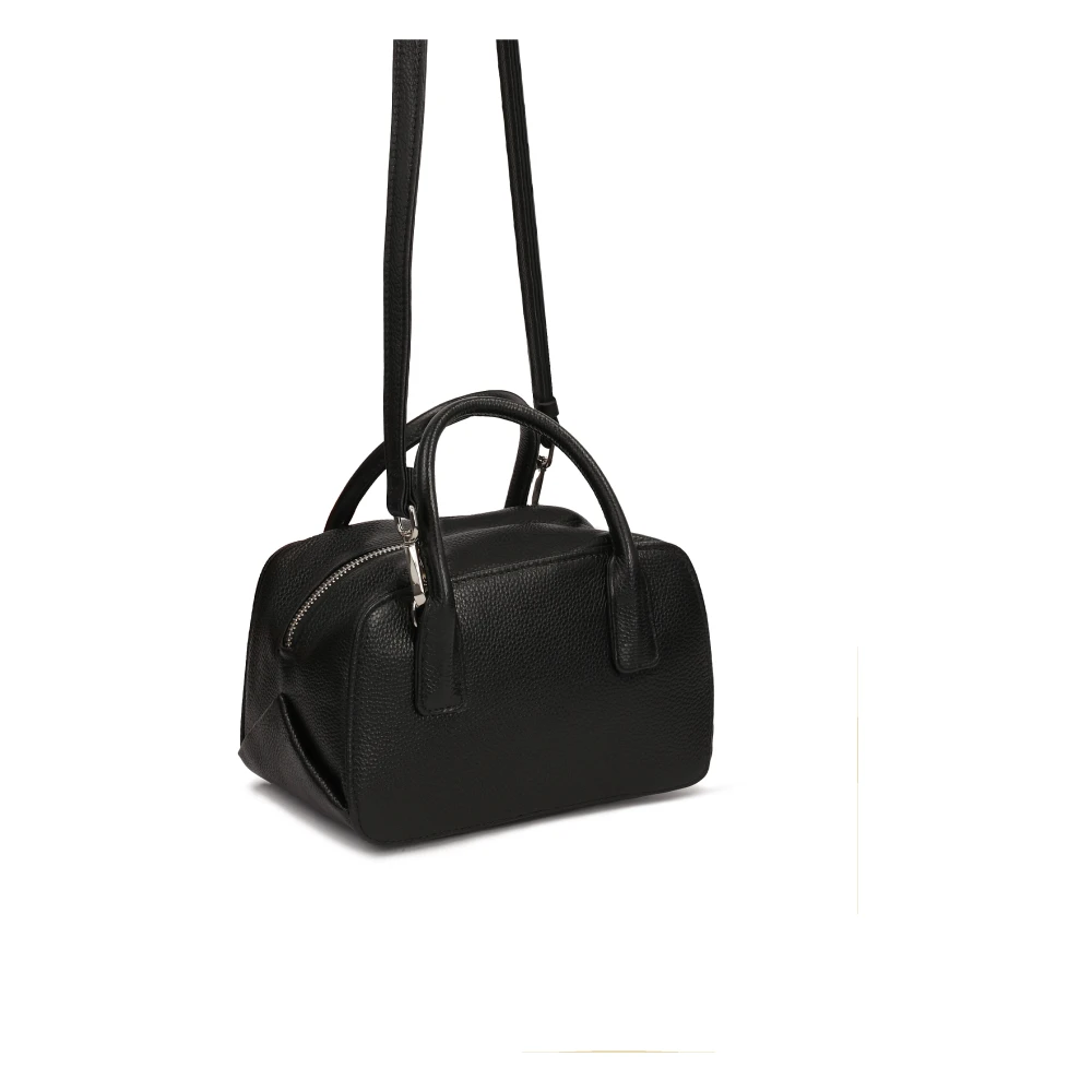 Kazar Zwarte kleine handtas met band en handvatten Black Dames