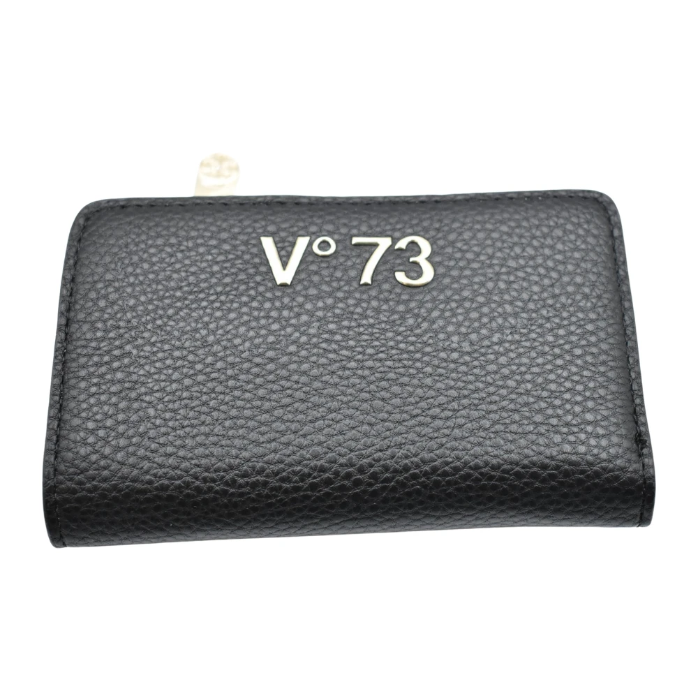 V73 Zwarte Portemonnees voor Stijlvolle Mannen Black Dames