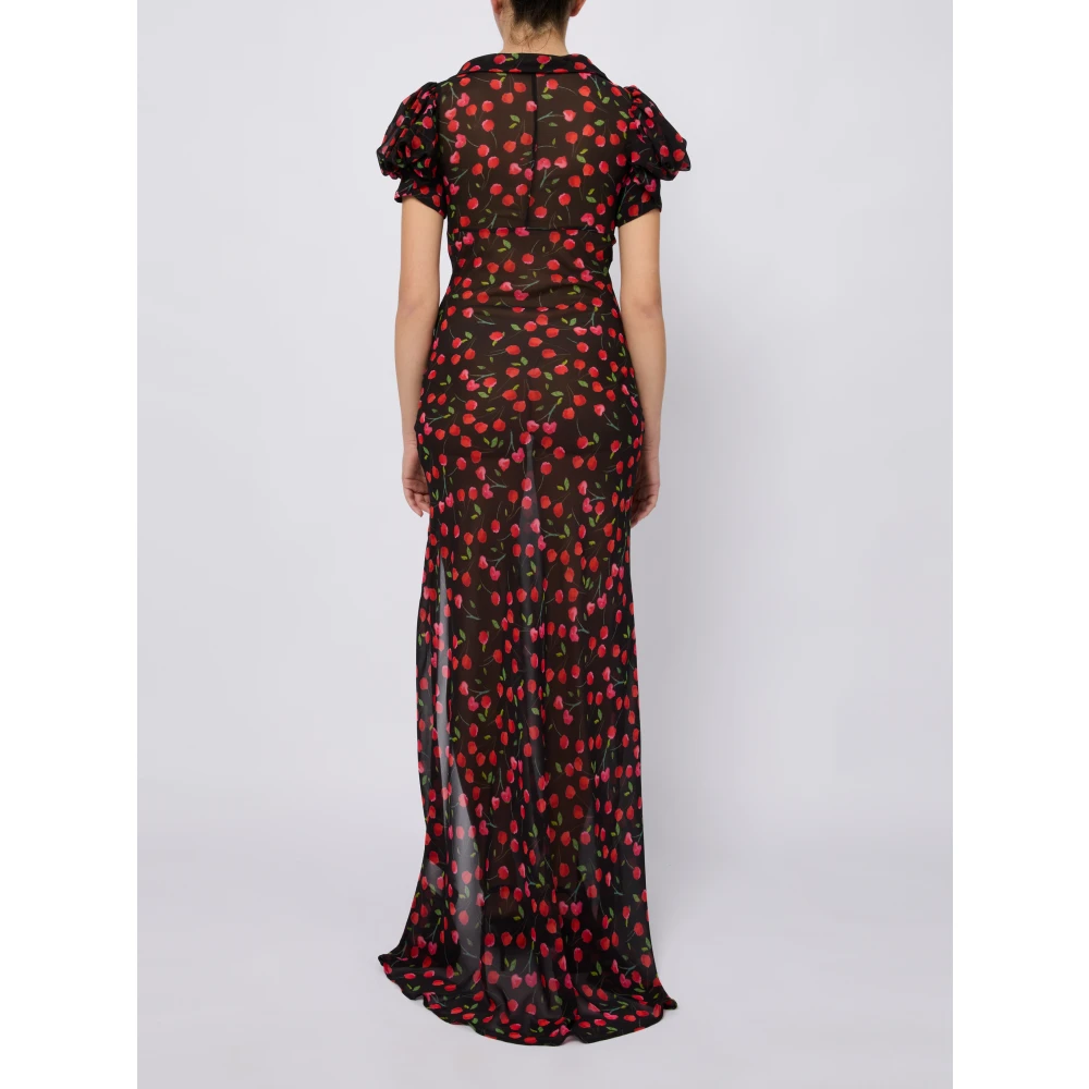 Mar De Margaritas Elegante Zwarte Jurk voor Vrouwen Multicolor Dames