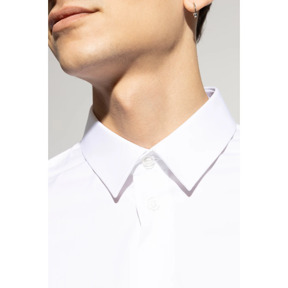 Emporio Armani Katoenen overhemd White Heren