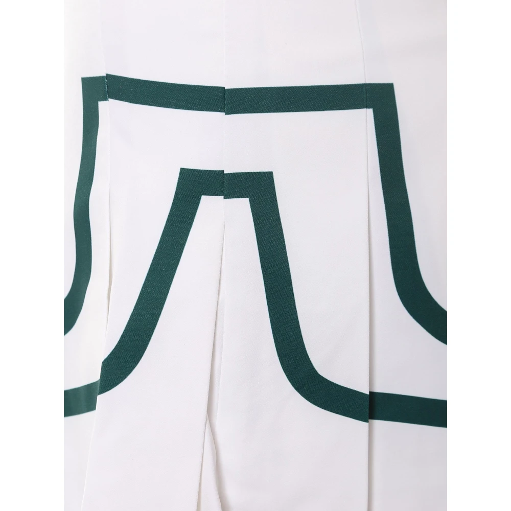 J.LINDEBERG Gerecyclede Plooirok met Shorts Detail White Dames