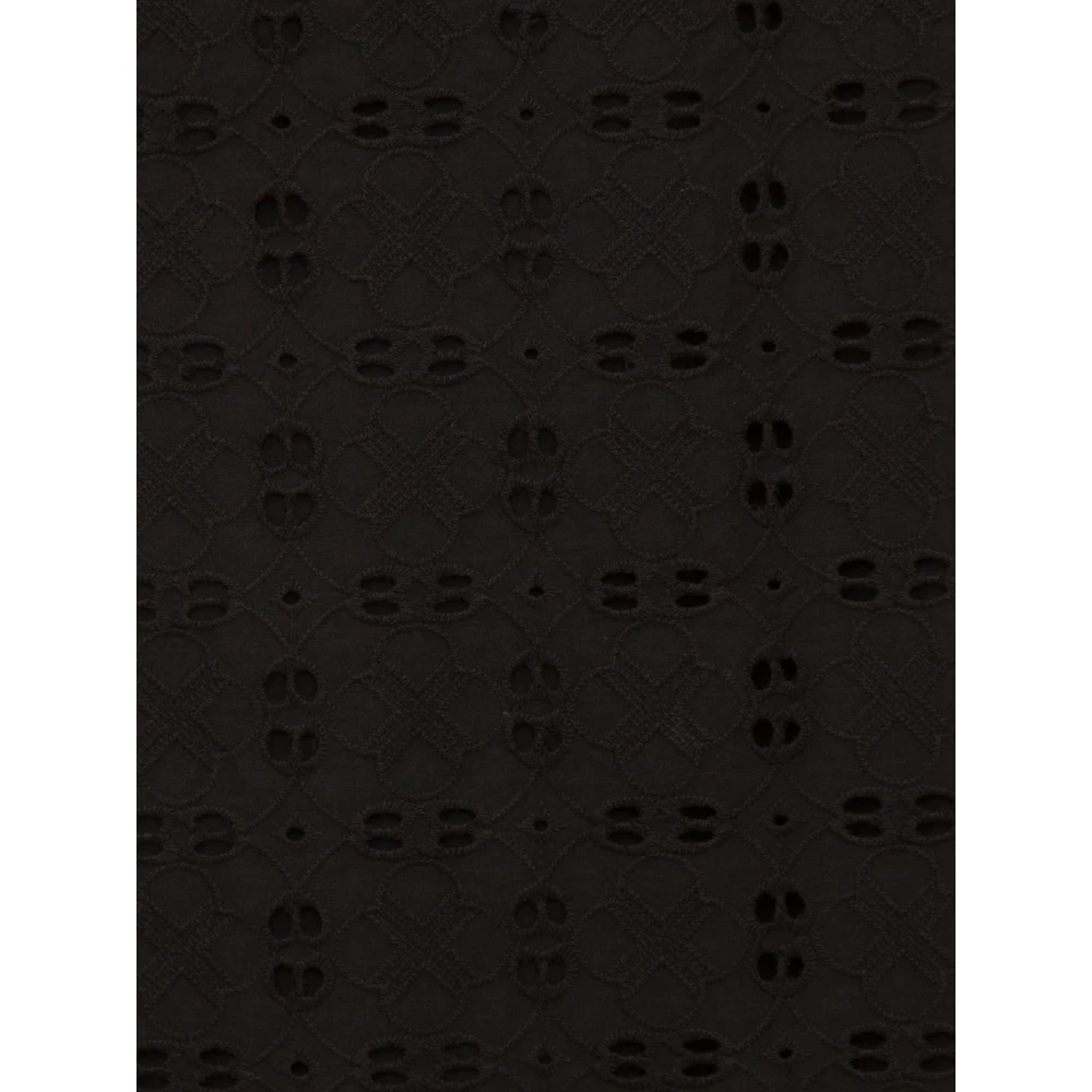 Twinset Midi Jurk met Koordzoom Black Dames