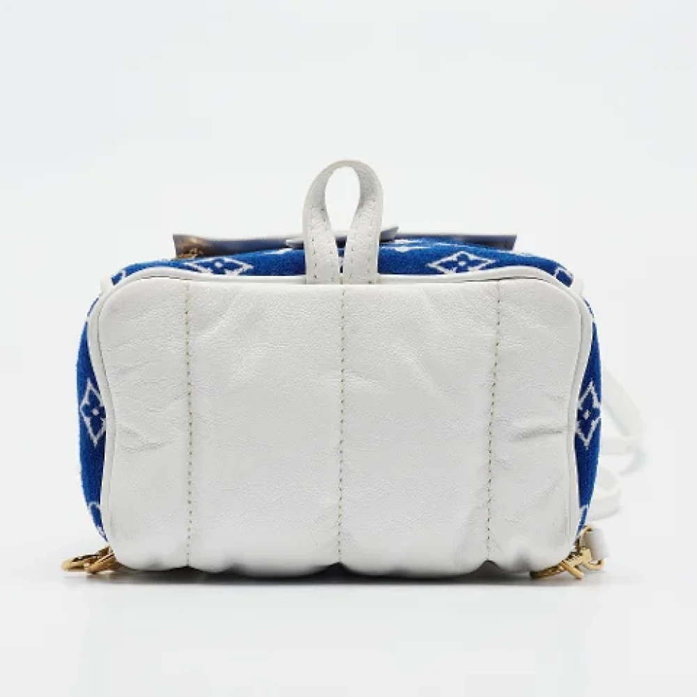 Louis Vuitton Vintage Pre-owned Leather backpacks Blue Dames