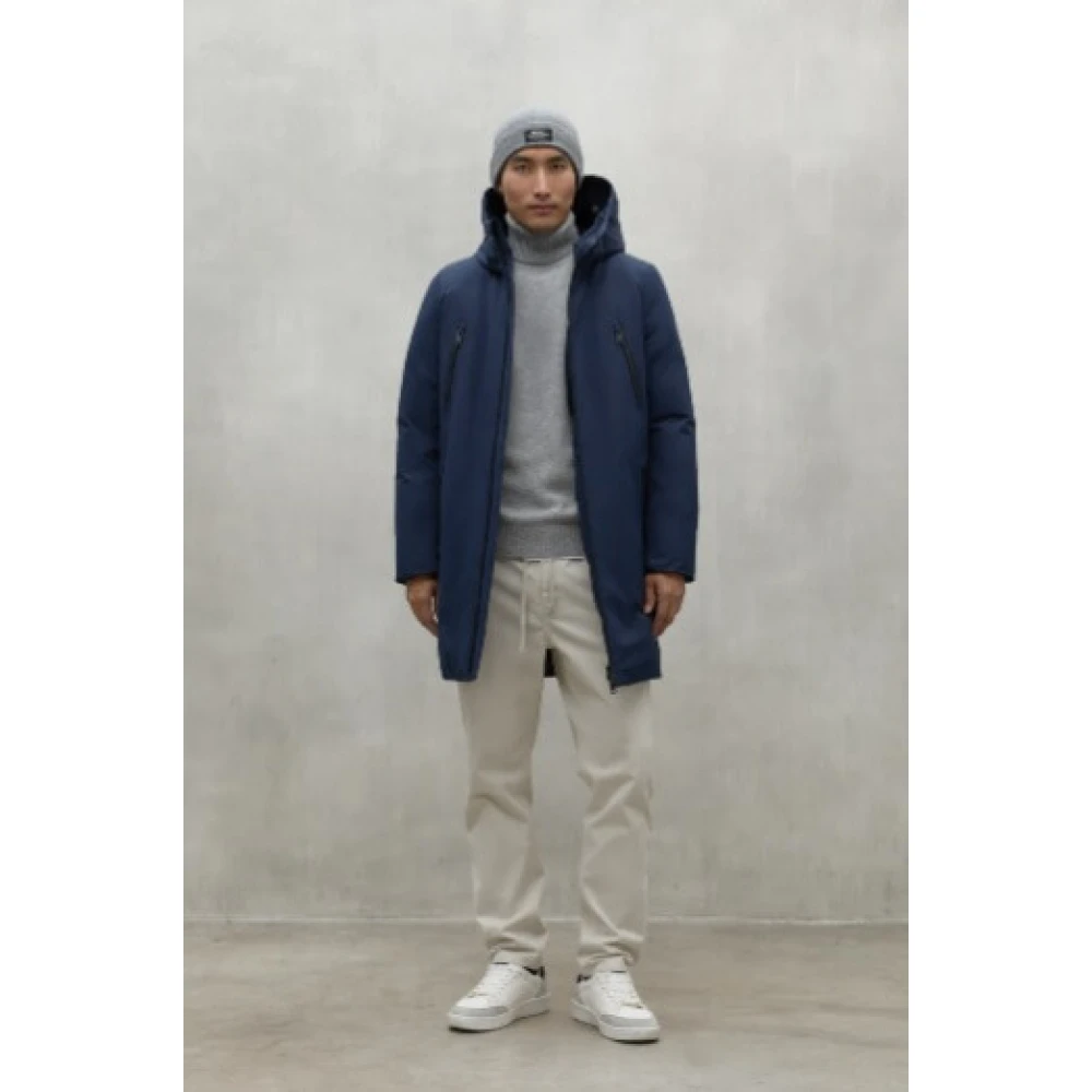 Ecoalf Livorno Upcycled Ocean Coat Blue Heren