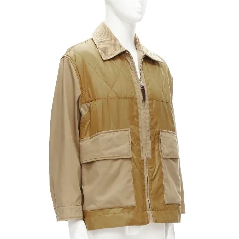 Burberry Vintage Pre-owned Polyester outerwear Brown Dames