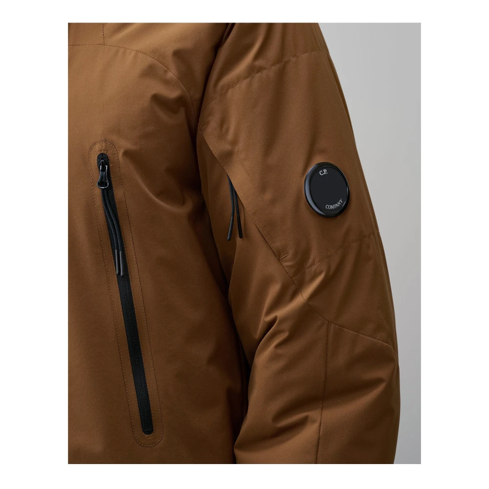C.P. Company Bruine Pro-Tek Volledige Rits Jas Brown Heren