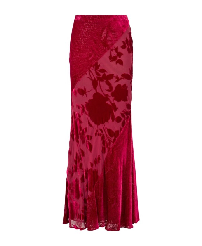 jupe-longue-evasee-python-et-rose