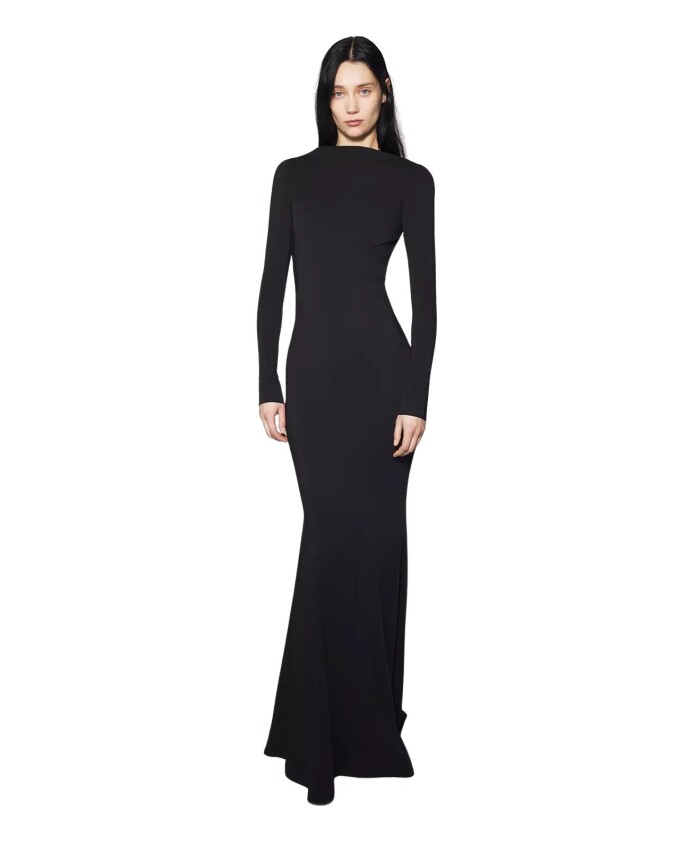 robe-fourreau-dos-nu-a-boucle-en-crepe
