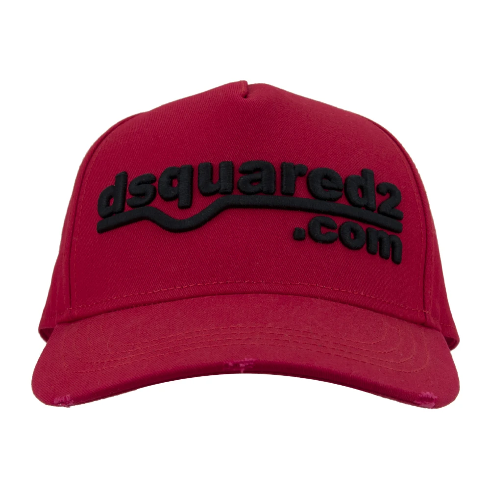 Dsquared2 Vintage Baseballpet met gesp Red Unisex