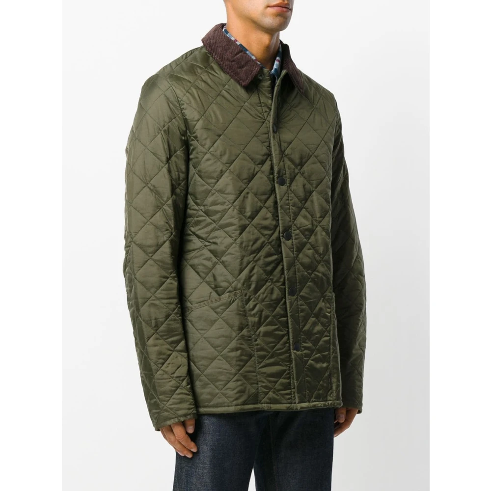Barbour Ol71 Olive Giacca Donsjas Green Heren