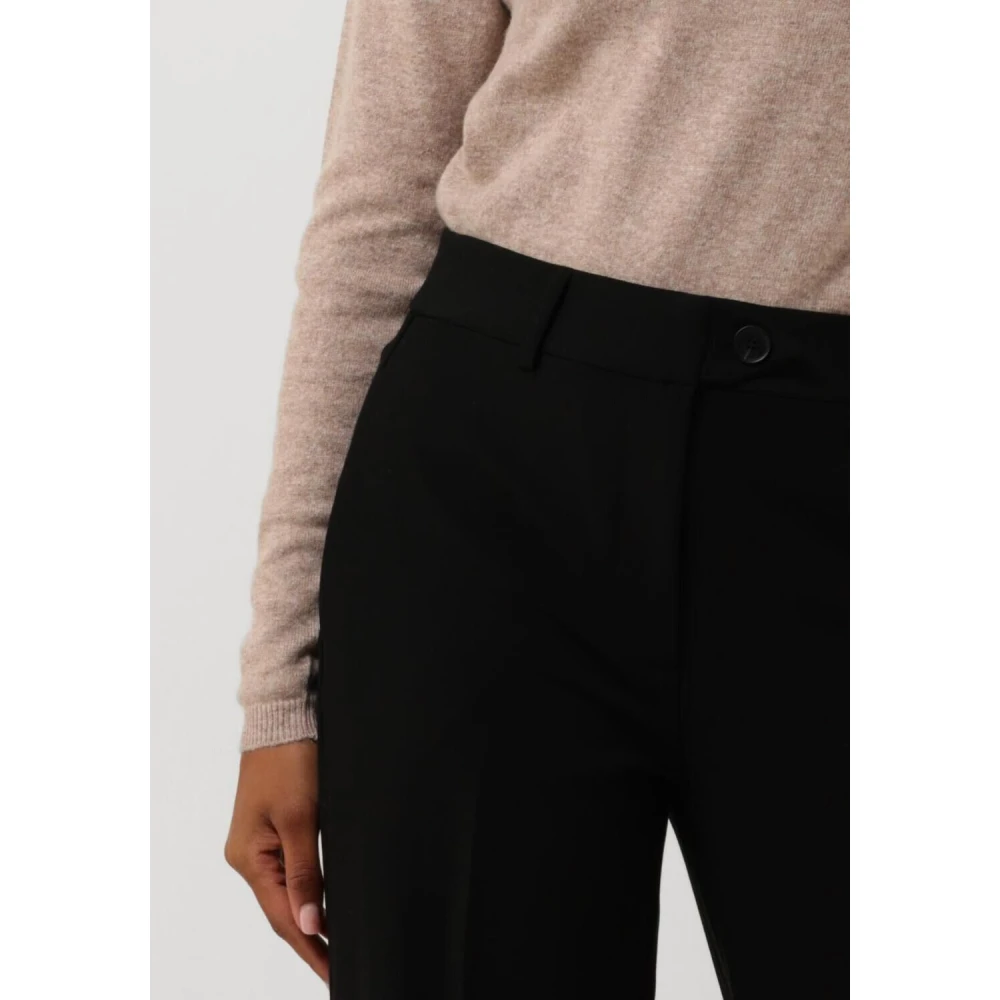 Co'Couture Wijde Zwarte Broek Vola Black Dames
