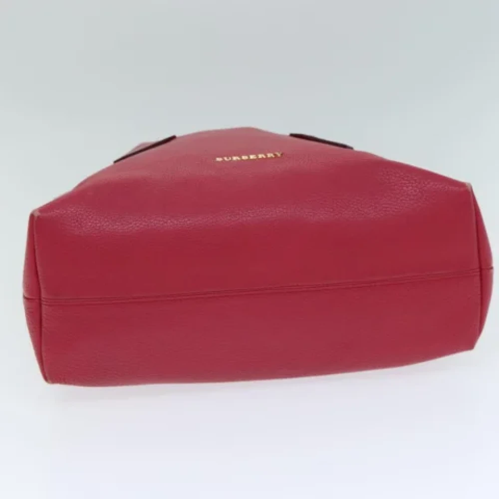Burberry Vintage Pre-owned Leather handbags Pink Dames