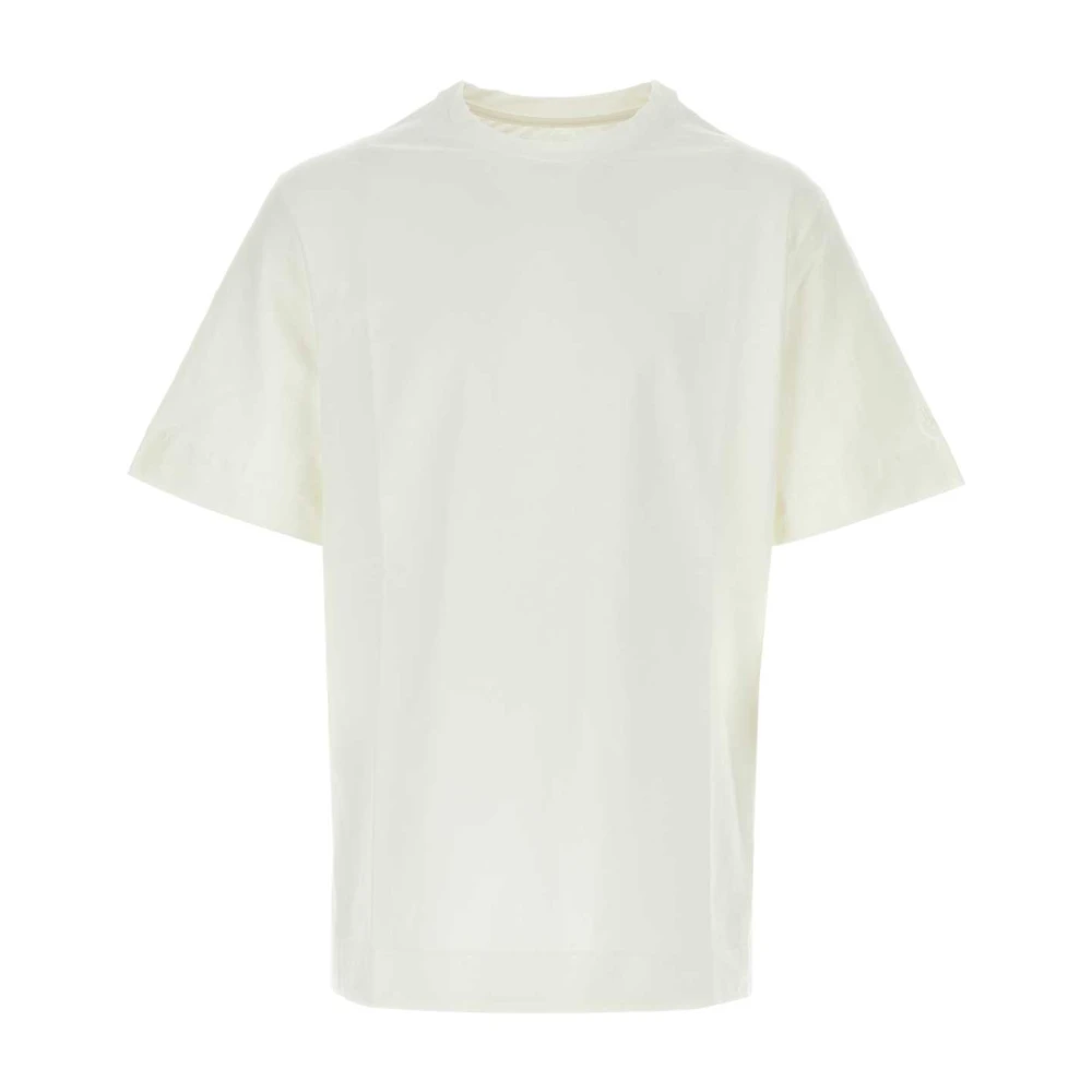Jil Sander Oversized Wit Stretch Katoenen T-Shirt White Heren