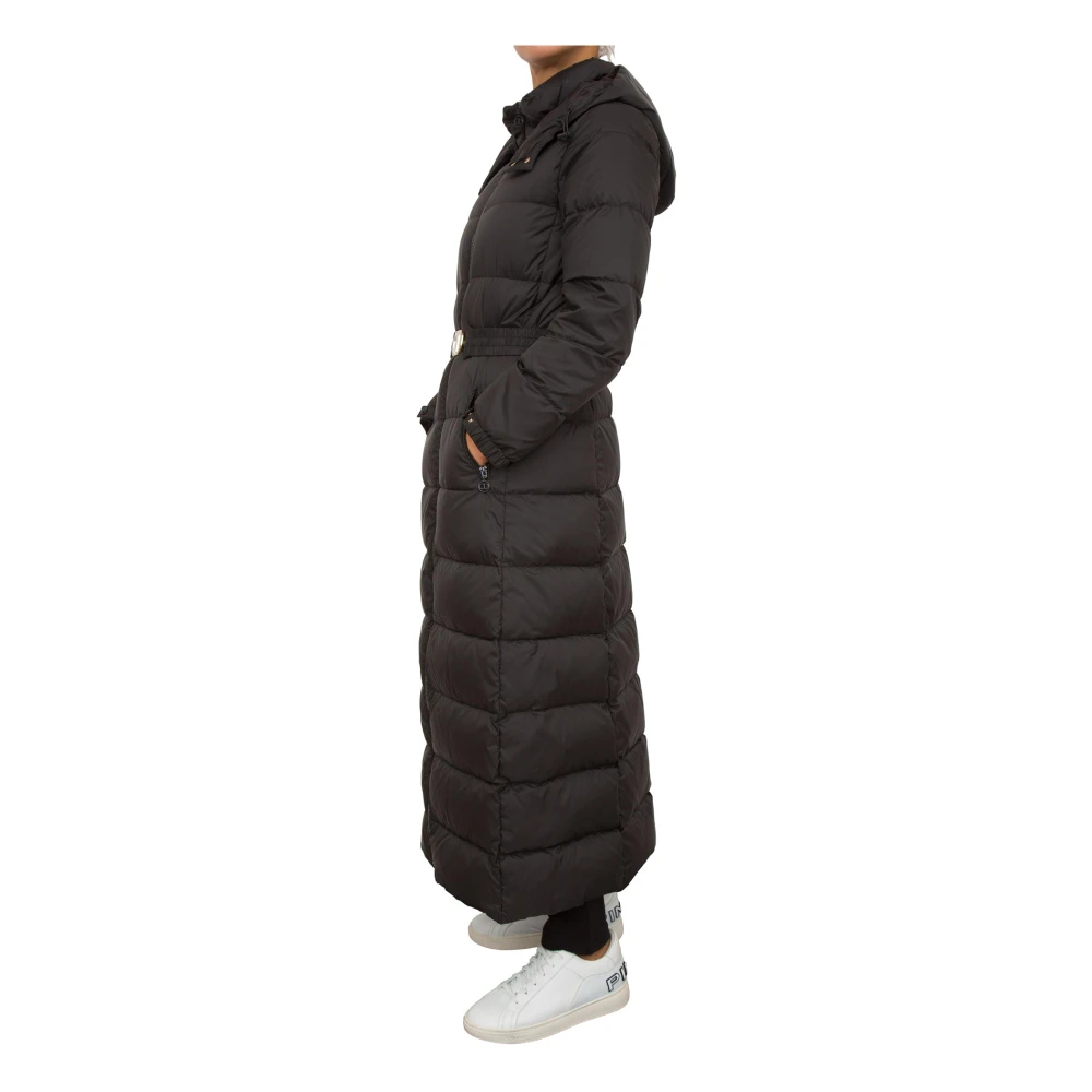 Twinset Zwarte Gewatteerde Jas Black Dames