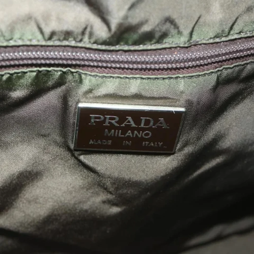 Prada Vintage Pre-owned Fabric travel-bags Green Dames