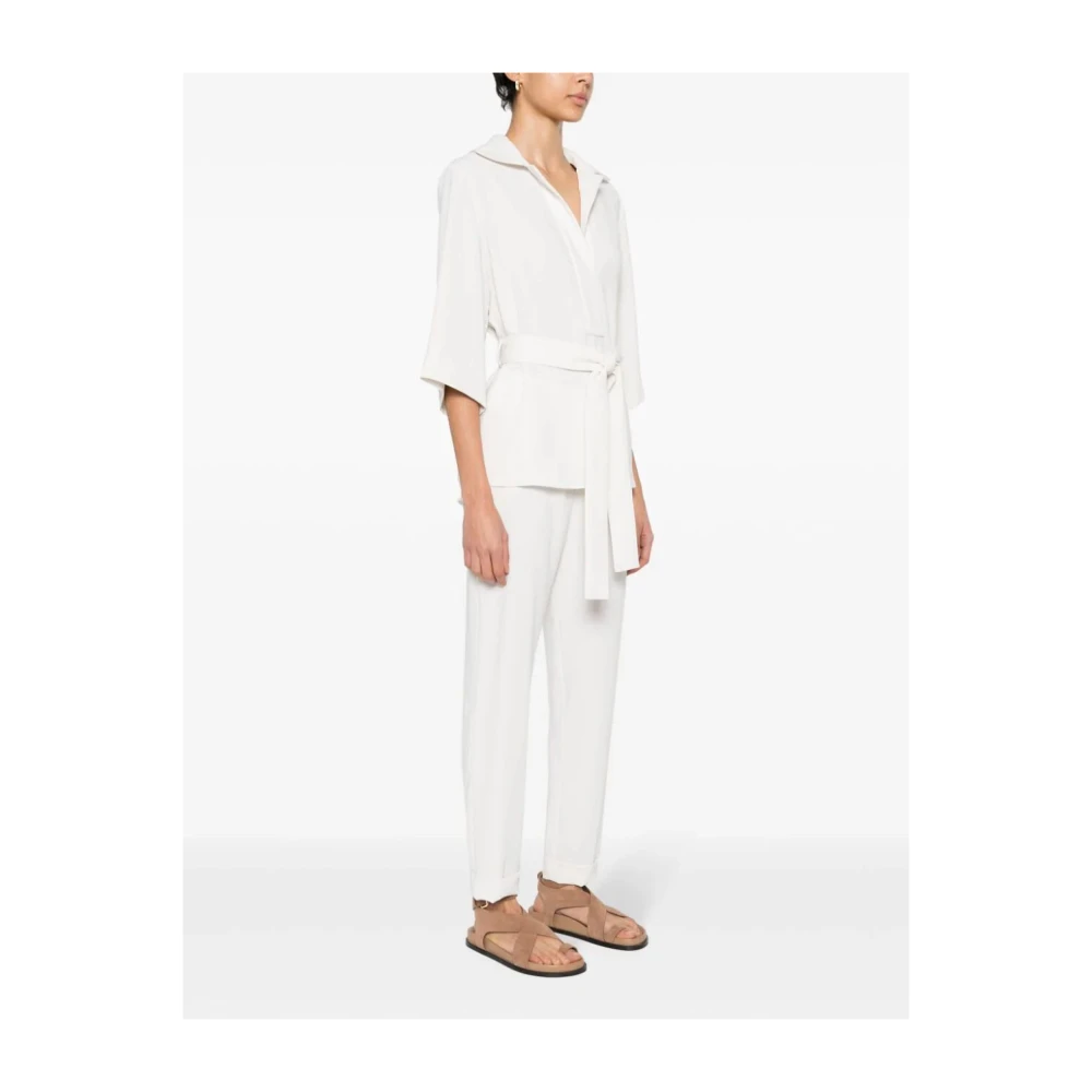 P.a.r.o.s.h. Elegant Ivory Blouse White Dames