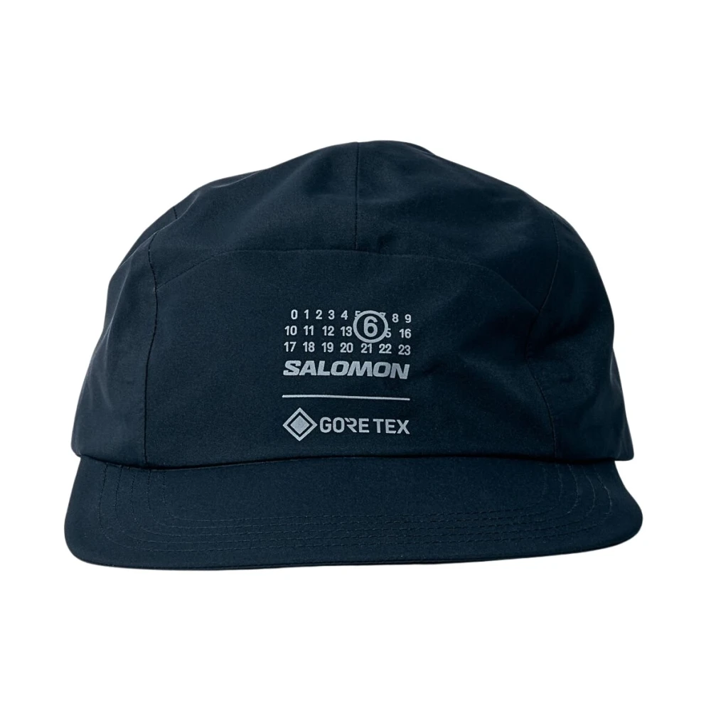 MM6 Maison Margiela Logo Motif Baseball Cap Black Heren