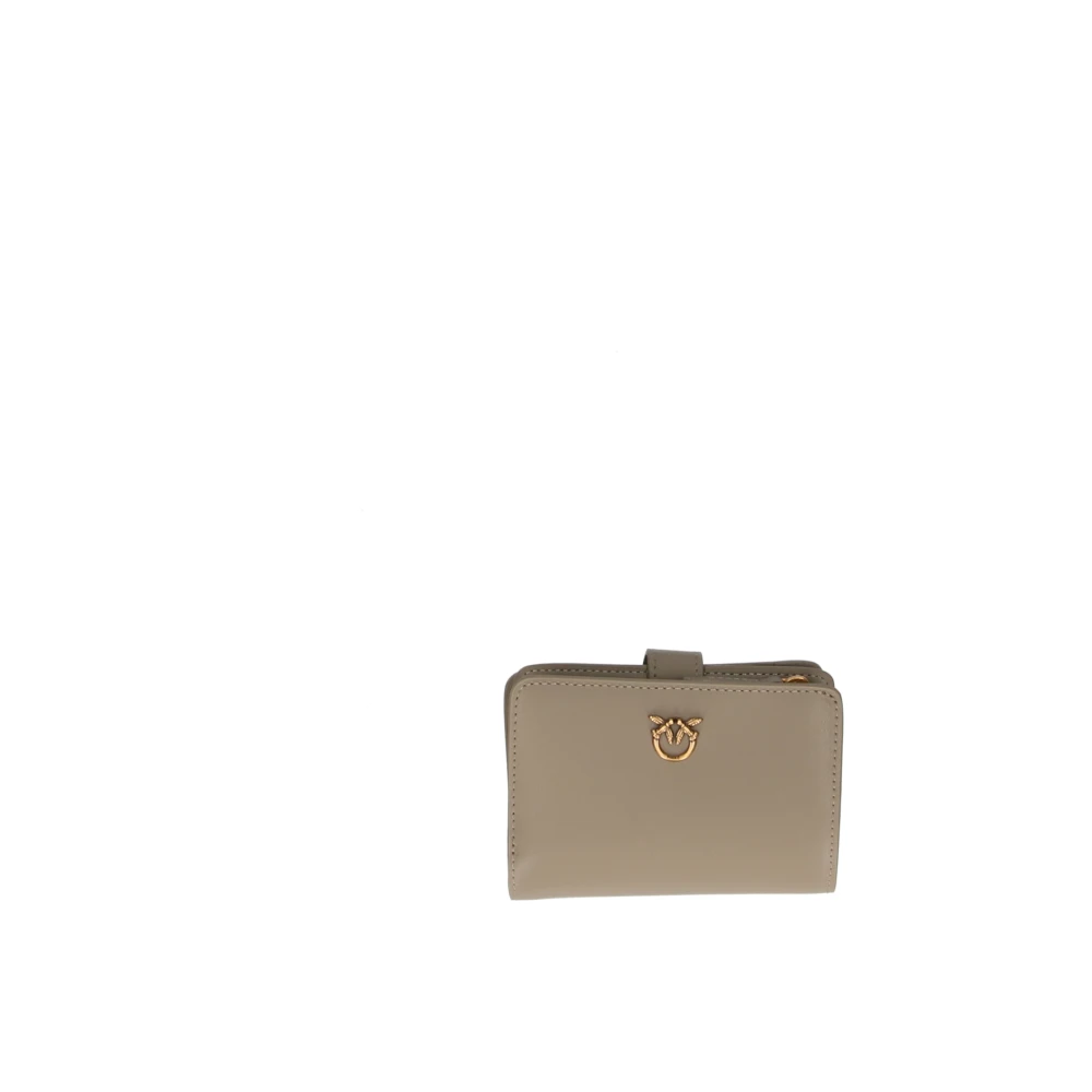 Pinko Multicolor Portemonnee en Kaarthouder Beige Dames