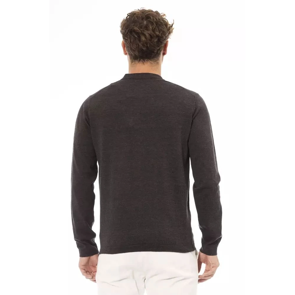 Alpha Studio Bruine Crewneck Sweater voor Mannen Brown Heren