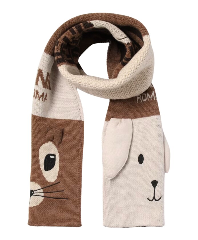 beige-wool-scarf-ears-logo