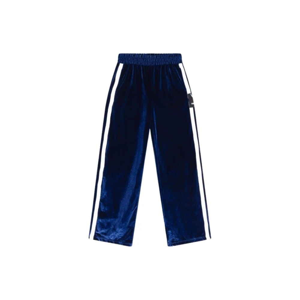 Alix The Label Elegante Velvet Sporty Pants Blue Heren