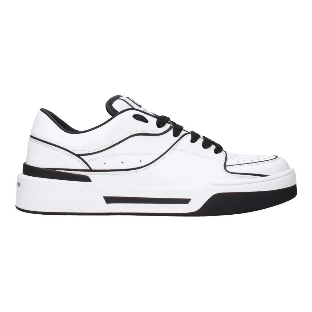 Dolce & Gabbana White Leather Trainers - Male - Sneakers - 7 Uk - Shoes