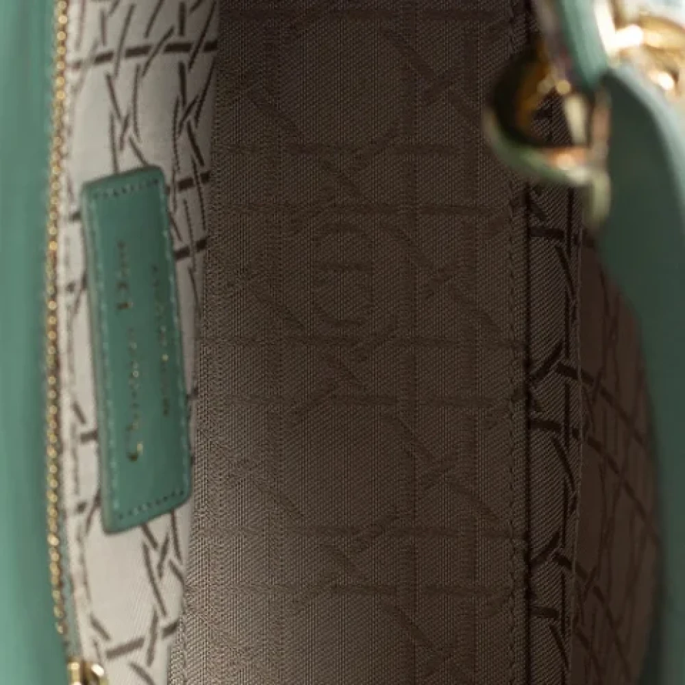 Dior Vintage Pre-owned Leather dior-bags Green Dames