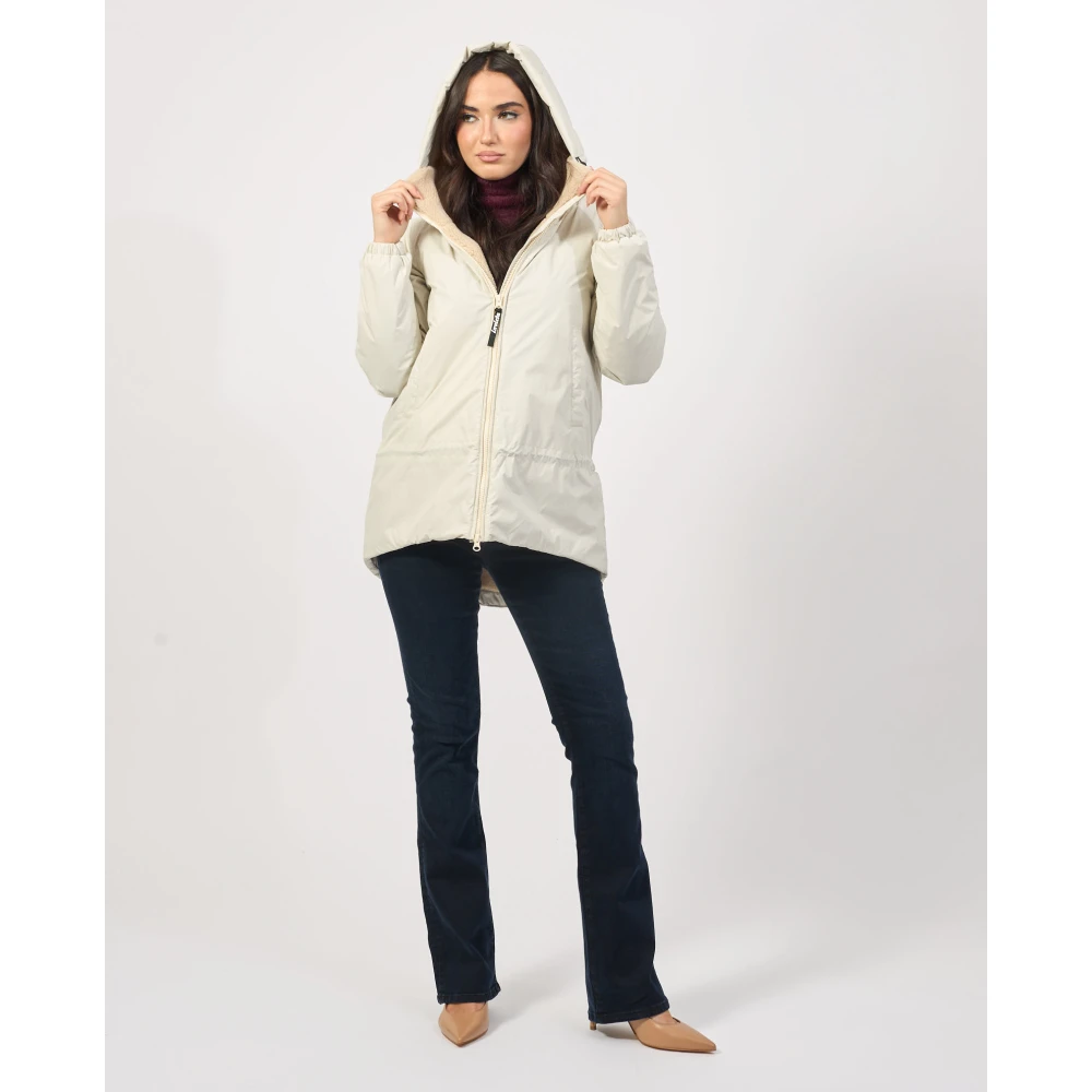 Invicta Ivoor Hooded Winterjas Beige Dames